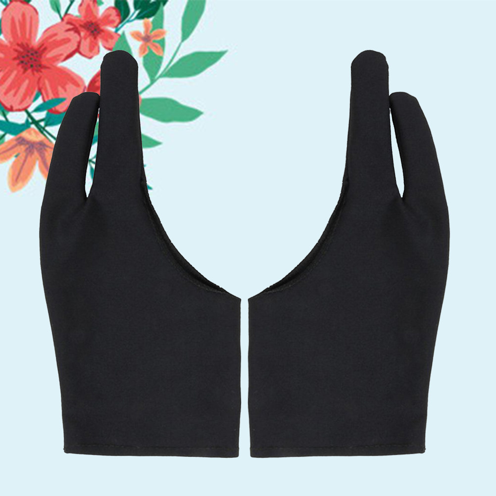 Drawing Glove Artist - 4-delige kunstenaarshandschoen met twee vingers, spandex