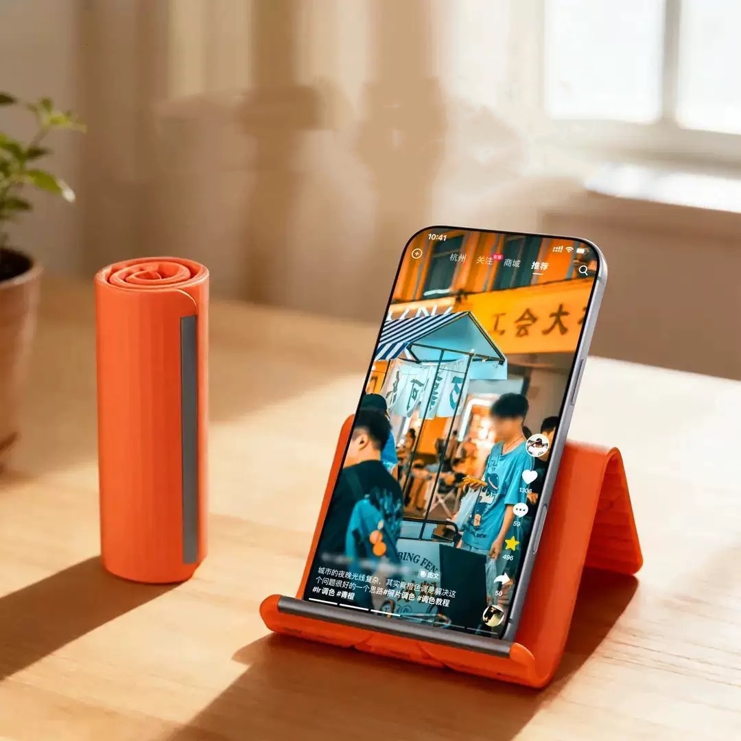 Essential Tablet Accessories - Luie draagbare telefoonstandaard Siliconen desktop-tabletlaptophouder Creatieve