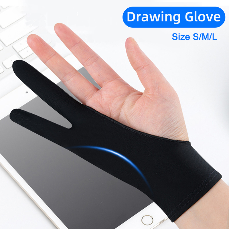 Drawing Glove Artist - Tekenhandschoenen met twee vingers Palm Anti-touch