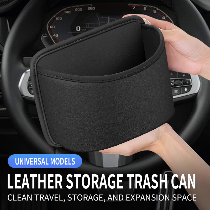 Tablet Car Accessories - Autodeur bekerhouder Leer Automotive Drinkrek Opbergbak