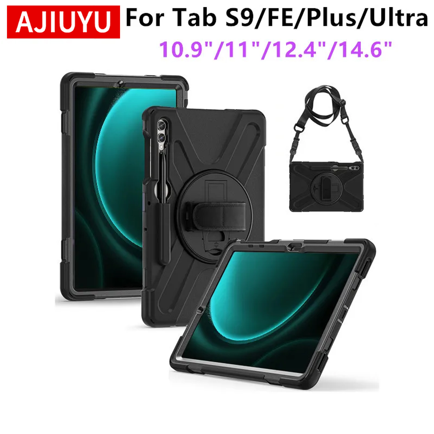 Samsung Tablet A9 Accessories - Zware Schokbestendige Case Voor Samsung Galaxy