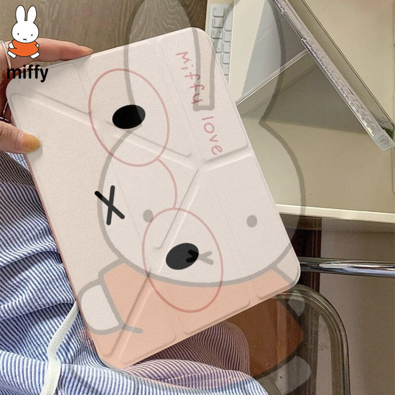 Tablet Accessories Case - Cartoon Miffy Ipad tablet beschermhoes met