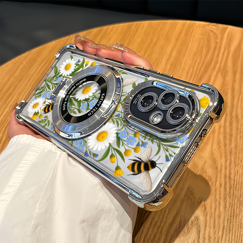 Oppo Reno 12 - INS Daisy Print Bloemen Telefoonhoesje Voor