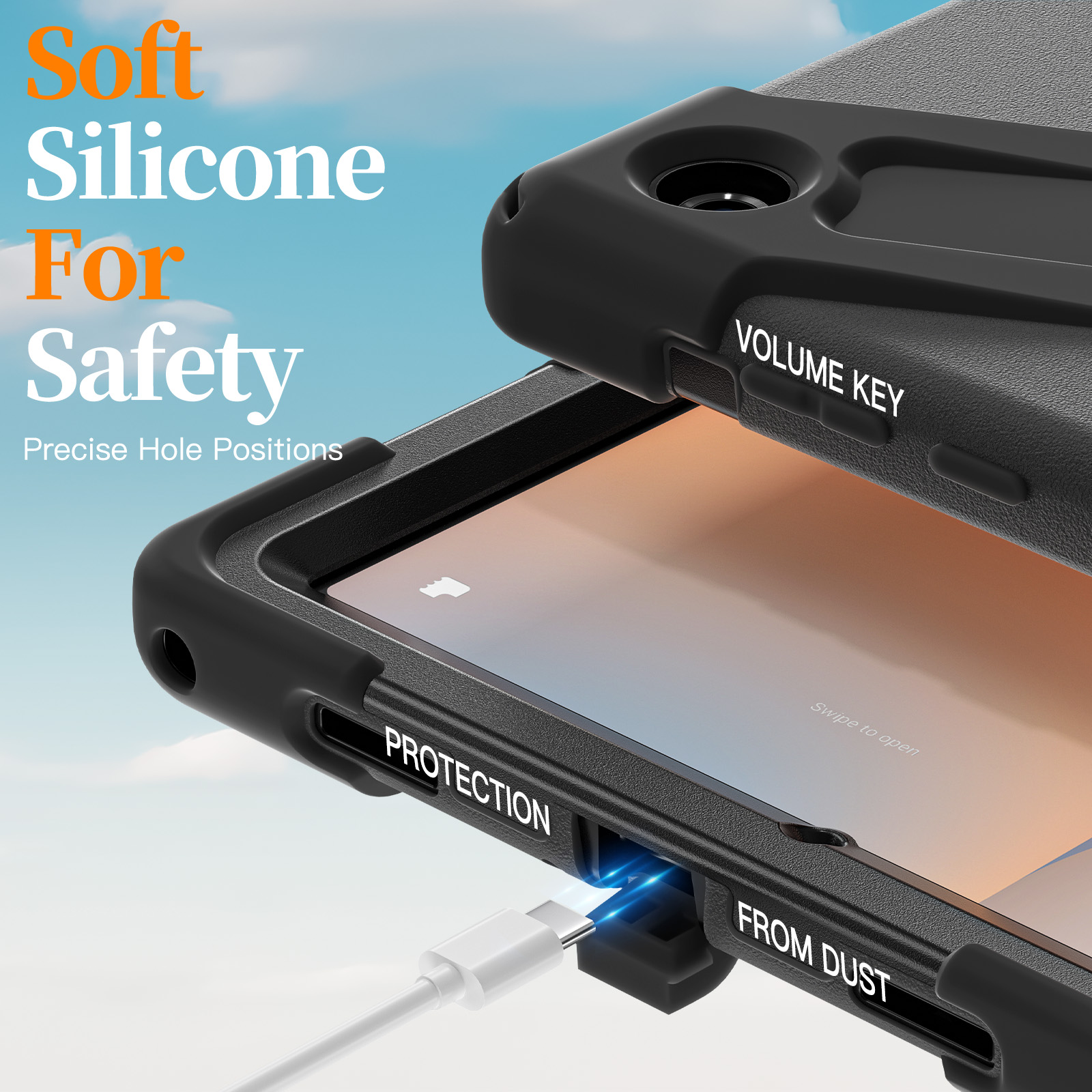 AJIUYU 360 °   Draaibare robuu - Samsung Tablet A9 Accessories recensie en prijs