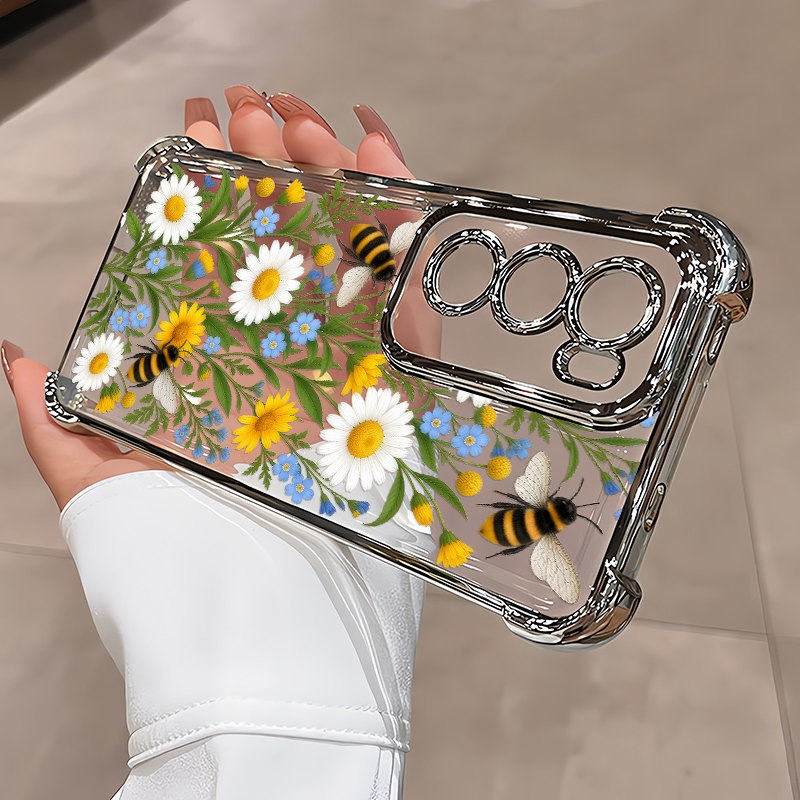 Schattige hoes met bloemenmoti - Oppo Reno 12 recensie en prijs