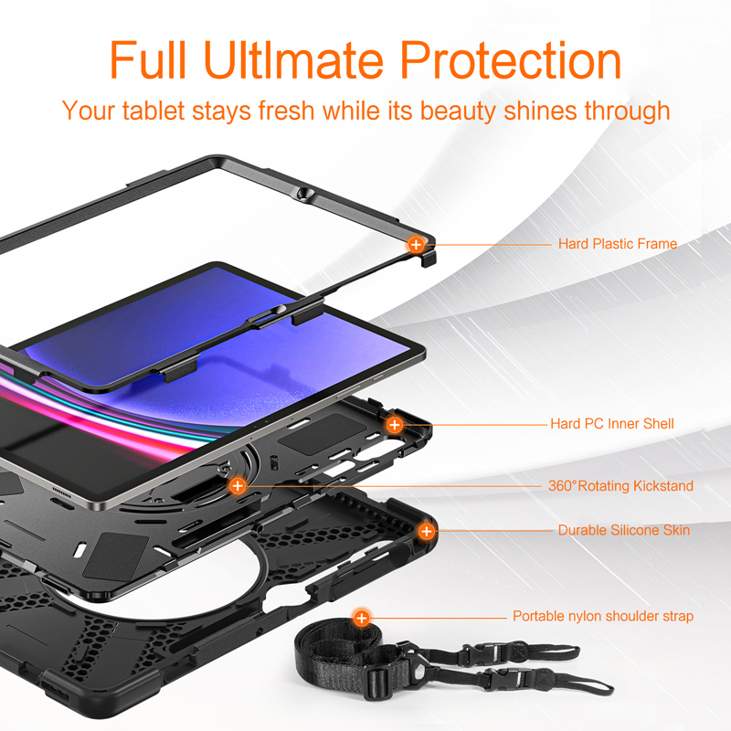 Zware Schokbestendige Case Voo - Samsung Tablet A9 Accessories recensie en prijs