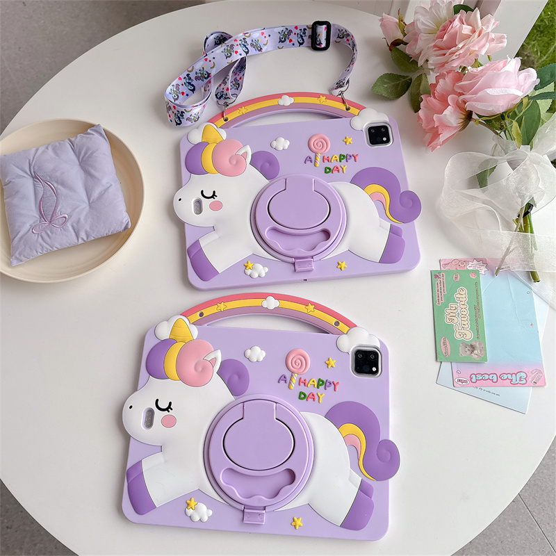 Cartoon Eenhoorn Kids Stand Ta - Samsung Tablet A9 Accessories recensie en prijs